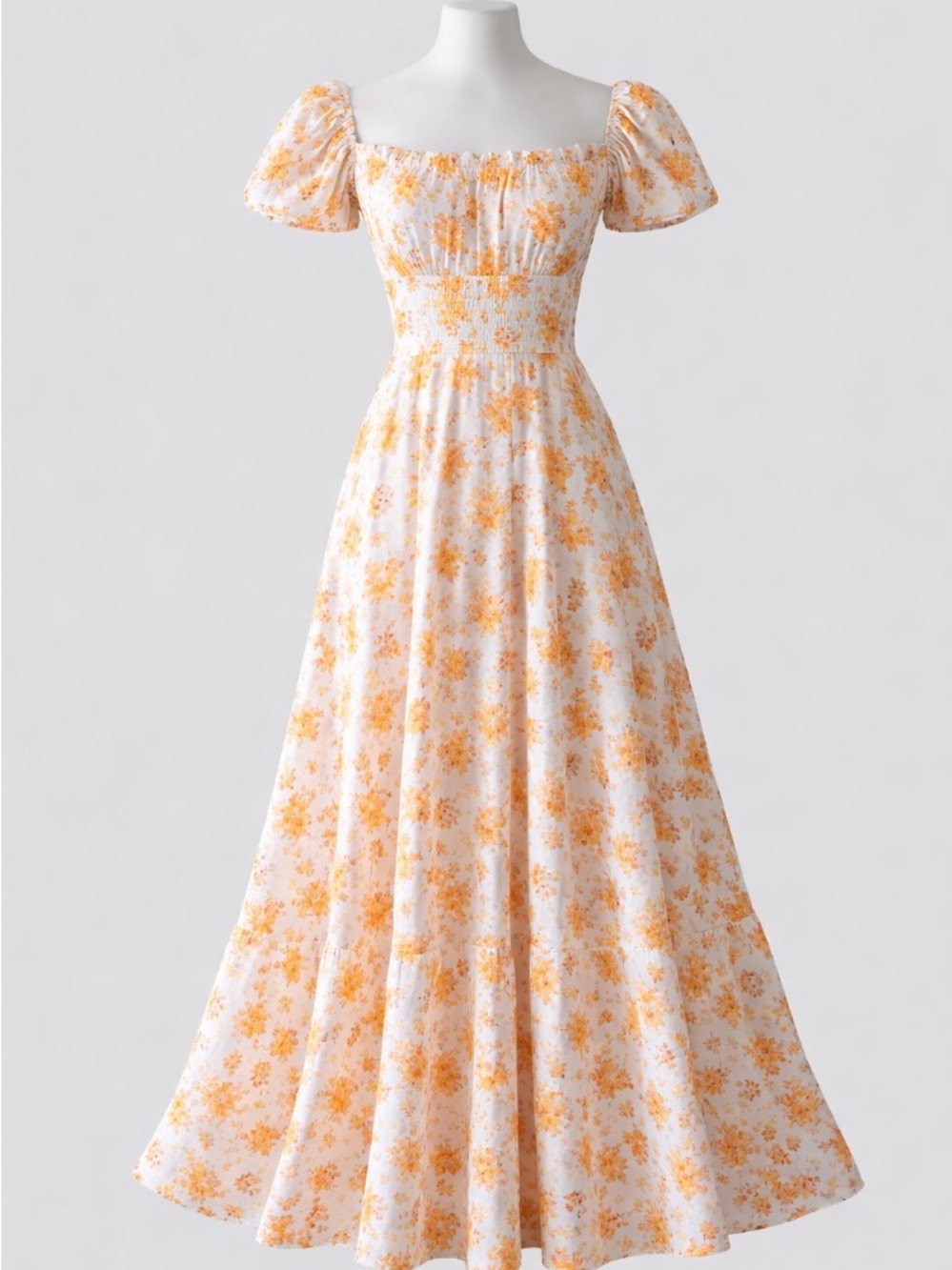 Orange Floral Sundress